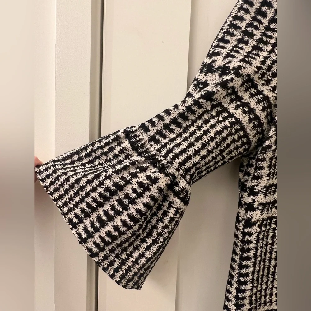 ZARA Tweed Printed Dress - Picture 4 of 4